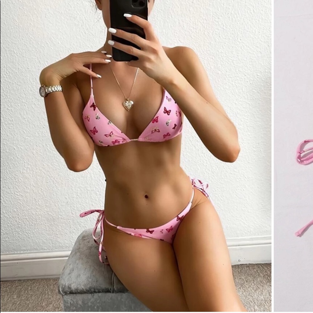 Pink Butterfly Bikini